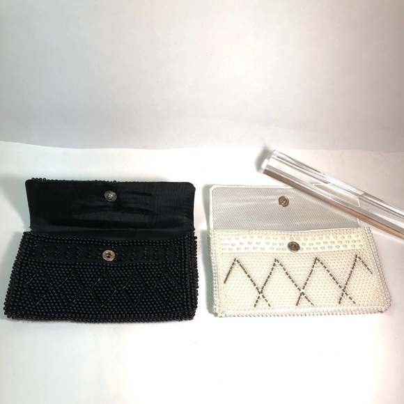 Two vintage beaded coin purses small clutch purses - Picture 11 of 13